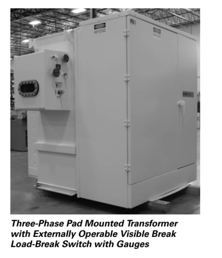3 phase pad mounted transformer